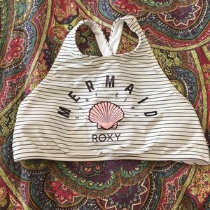 Roxy Girl High Neck Mermaid Surf Club Swimsuit Top